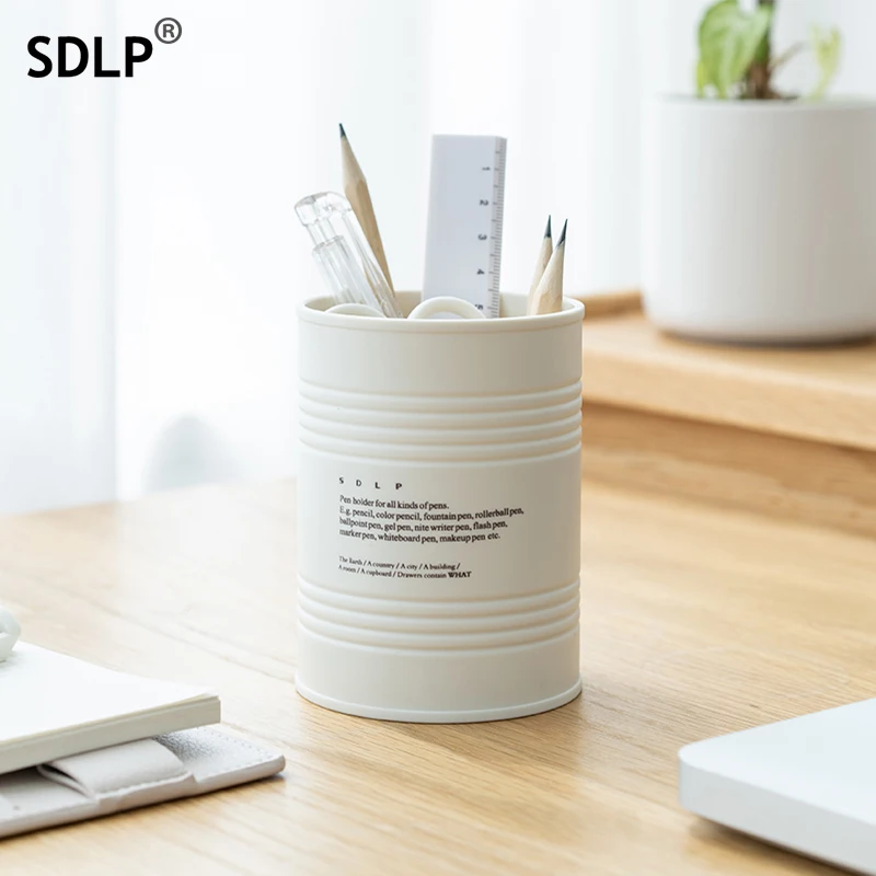 SDLP Creative Pen Holder Plastic Cylinder Brush Pot Multifunctional Pen Container Desktop Storage Organizer For Student Gift
SDLP Creative Pen Holder Plastic Cylinder Brush Pot Multifunctional Pen Container Desktop Storage Organizer For Student Gift