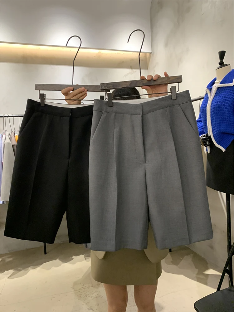 Jyate Summer New Temperament All-match Solid Color Shorts Women High Waist Straight Leg Pants Casual Suit Pants Trousers Shorts
Jyate Summer New Temperament All-match Solid Color Shorts Women High Waist Straight Leg Pants Casual Suit Pants Trousers Shorts