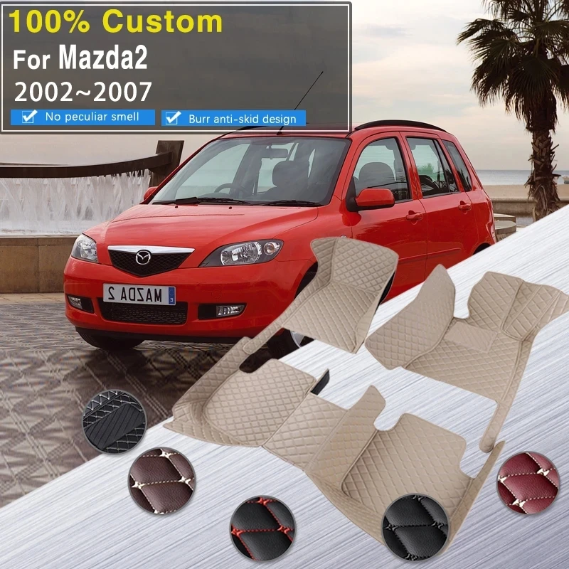Car Floor Mats For Mazda2 Demio Mazda 2 DY 2002~2007 Leather Car Mat Carpet Mud Cubre Pisos Para Autos Car Accessories Interior
Car Floor Mats For Mazda2 Demio Mazda 2 DY 2002~2007 Leather Car Mat Carpet Mud Cubre Pisos Para Autos Car Accessories Interior