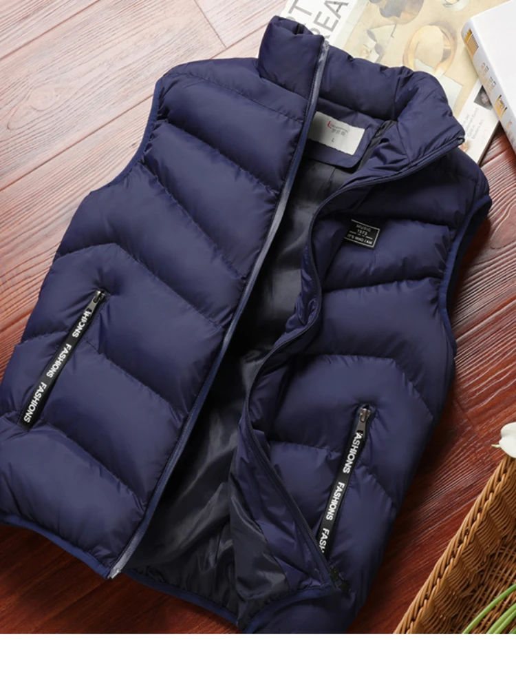 Vest Jacket Men 2020 New Puffer Sleeveless Coats Mens Solid Color Down Jacket Winter Warm Waistcoat Outwear Windbreaker Clothing
Vest Jacket Men 2020 New Puffer Sleeveless Coats Mens Solid Color Down Jacket Winter Warm Waistcoat Outwear Windbreaker Clothing