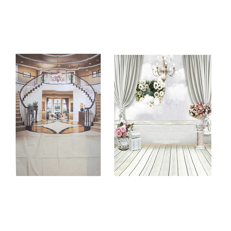 2Pcs 5X7FT Staircase/White Curtain Backdrop Studio Flower Photo Photography Floor Background
2Pcs 5X7FT Staircase/White Curtain Backdrop Studio Flower Photo Photography Floor Background