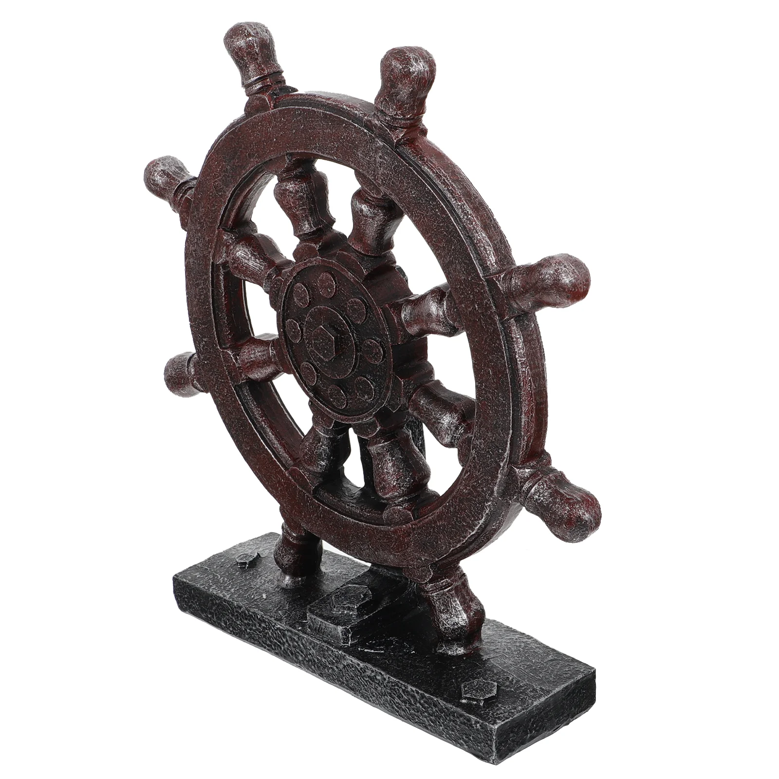 Rudder Ornament Ship Wheel Model Vintage Adornment Desktop Decor Home Steering Craft Mediterranean Style Marine Theme Wooden
Rudder Ornament Ship Wheel Model Vintage Adornment Desktop Decor Home Steering Craft Mediterranean Style Marine Theme Wooden
