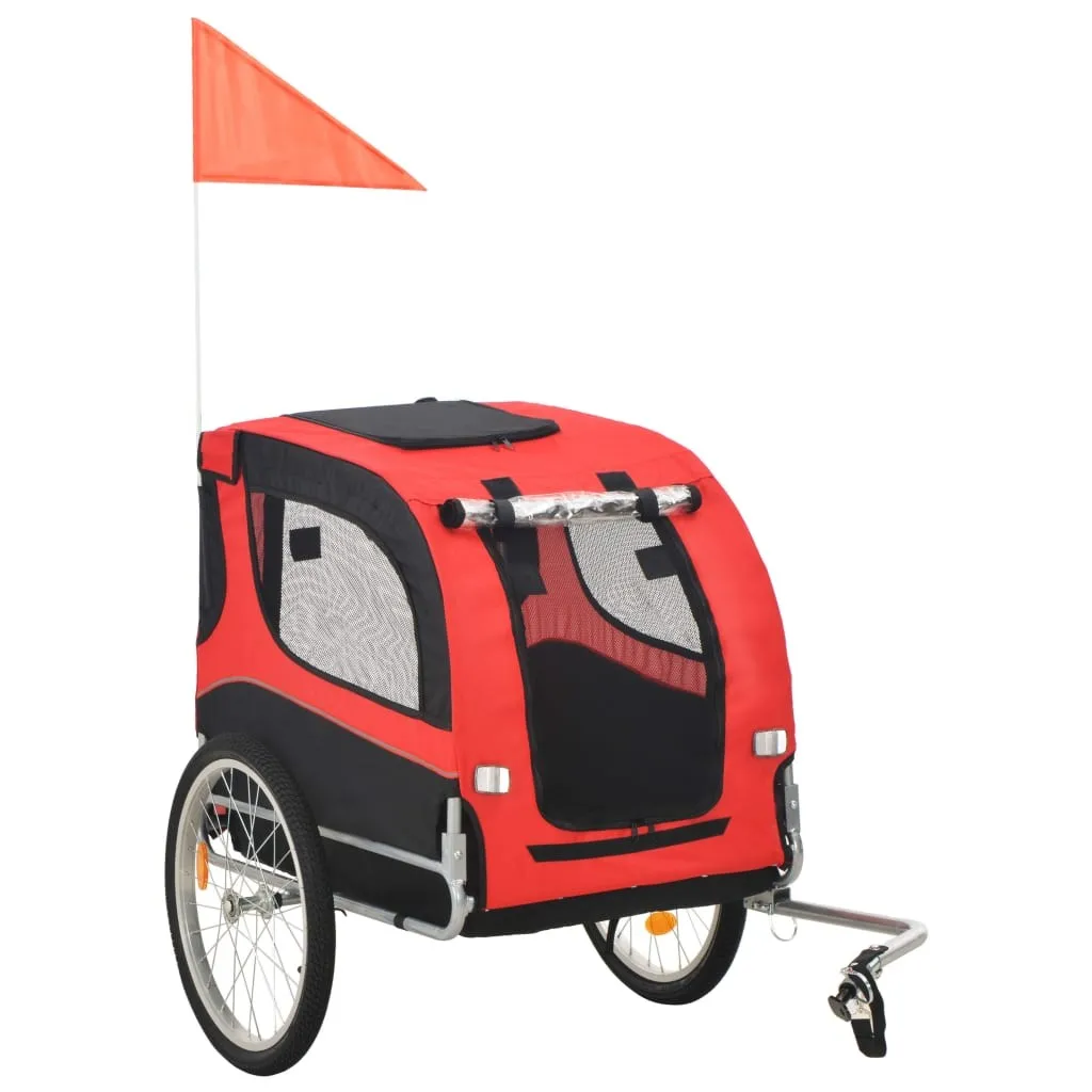 Dog Bike Trailer Red and Black
Dog Bike Trailer Red and Black