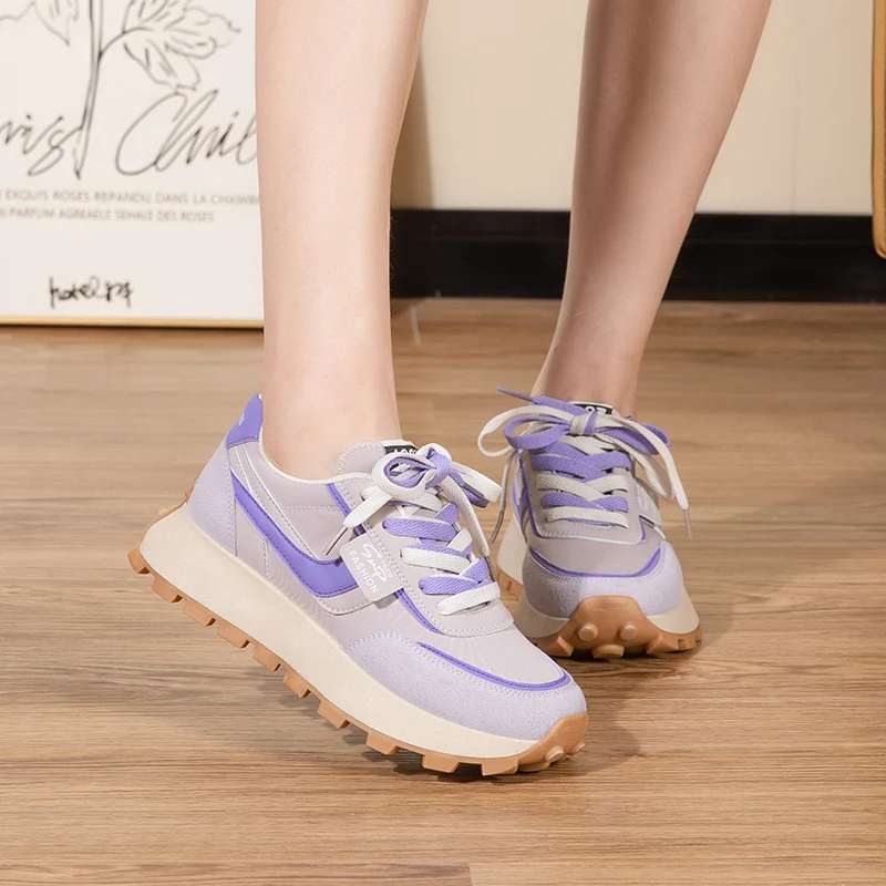 Fujeak Non-slip Ladies Footwear Fashion Women Sneakers Outdoor Walking Jogging Sports Shoes Purple Hot Sale Tennis Shoes Loafter
Fujeak Non-slip Ladies Footwear Fashion Women Sneakers Outdoor Walking Jogging Sports Shoes Purple Hot Sale Tennis Shoes Loafter