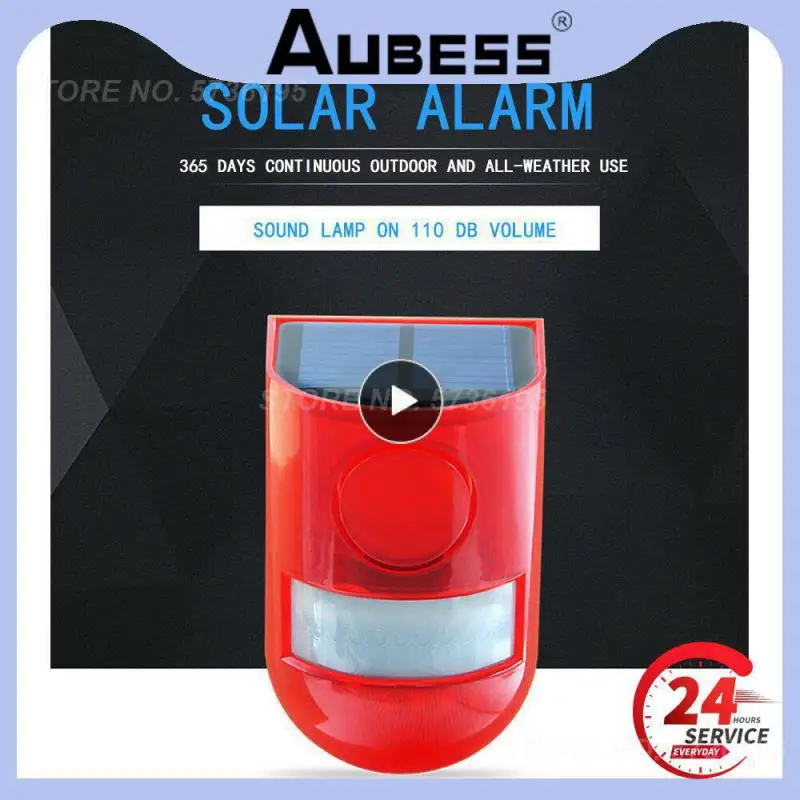 1~5PCS Solar Alarm Lamp 110db Warning Sound 6led Red Light IP65 Waterproof Motion Sensor Caution Lights For Warehouse Secret
1~5PCS Solar Alarm Lamp 110db Warning Sound 6led Red Light IP65 Waterproof Motion Sensor Caution Lights For Warehouse Secret