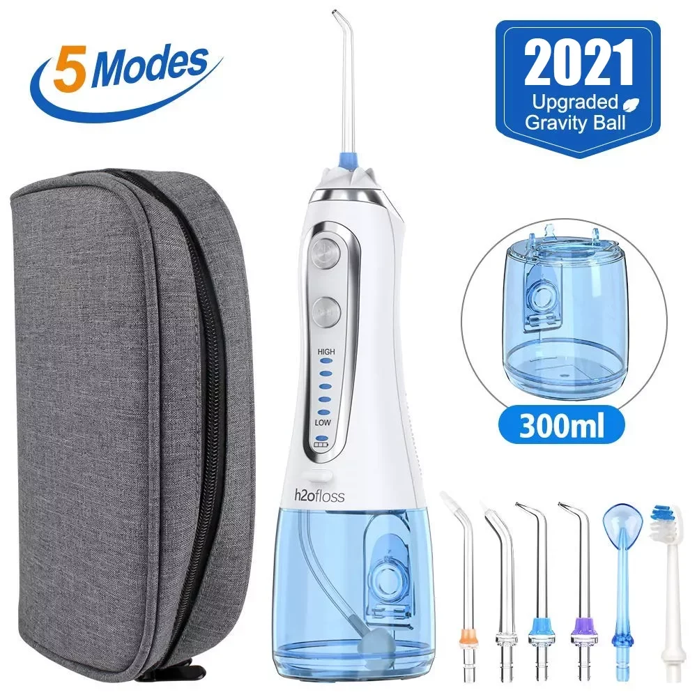 5 Modes Portable Oral Irrigator USB Rechargeable Dental Water Flosser Jet 300ml Irrigator Dental Water Floss Teeth Cleaner+5 Jet
5 Modes Portable Oral Irrigator USB Rechargeable Dental Water Flosser Jet 300ml Irrigator Dental Water Floss Teeth Cleaner+5 Jet