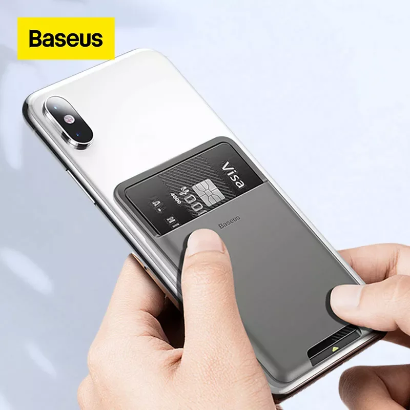 Baseus Universal Phone Back Wallet Card Slots Case For iPhone 12 11Pro Max X Sumsung Case 3M Sticker Silicone Phone Pouch Case
Baseus Universal Phone Back Wallet Card Slots Case For iPhone 12 11Pro Max X Sumsung Case 3M Sticker Silicone Phone Pouch Case