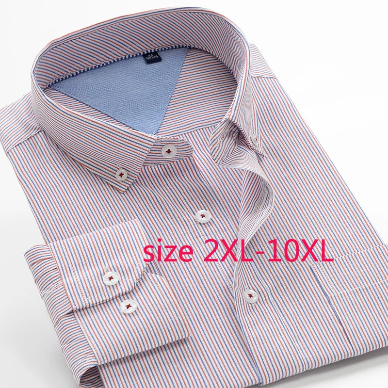 New Arrival Fashion Super Large Autumn Casual Men Dress Shirts Long Sleeve Stripe Formal Plus Size 2XL3XL4XL5XL6XL7XL8XL9XL10XL
New Arrival Fashion Super Large Autumn Casual Men Dress Shirts Long Sleeve Stripe Formal Plus Size 2XL3XL4XL5XL6XL7XL8XL9XL10XL