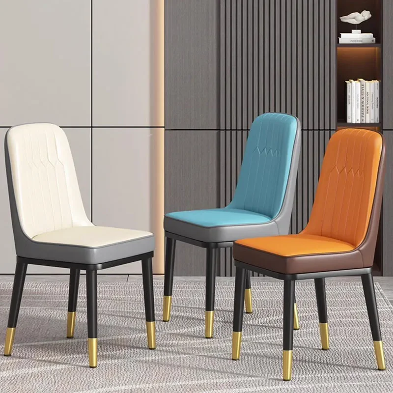 Модные современные обеденные стулья, красивые роскошные скандинавские искусственные европейские красивые стулья, мебель для дома