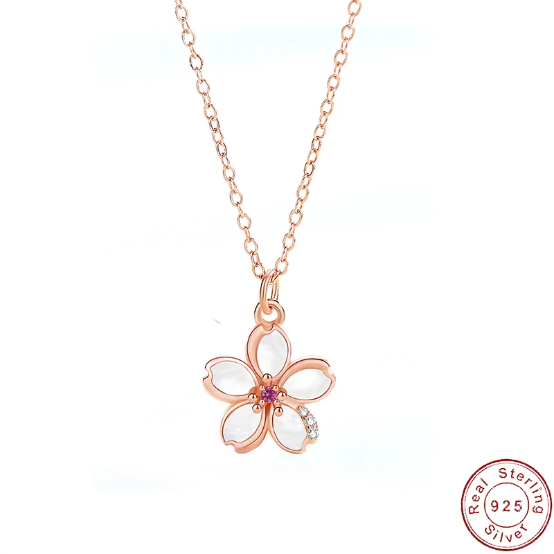 JIALY S925 Sterling silver CZ Cherry Blossoms Necklace Clavicle Chain For Women Birthday Party Gift Wedding Jewelry
JIALY S925 Sterling silver CZ Cherry Blossoms Necklace Clavicle Chain For Women Birthday Party Gift Wedding Jewelry