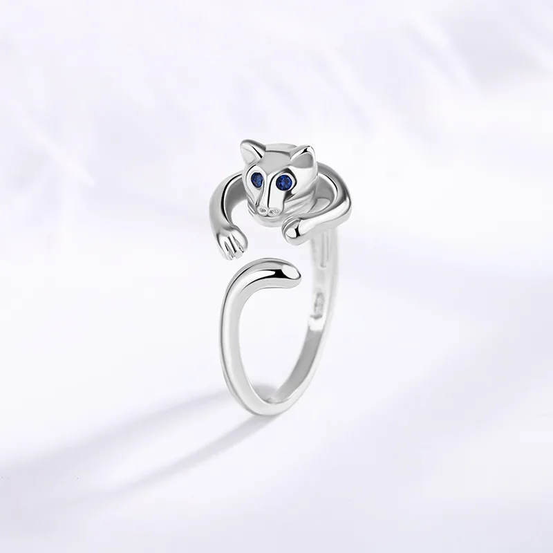 925 Sterling Silver Rings for Women Girl Leopard Animal Blue Stone Eyes Tail Gold Color Fox Lovely Fashion Jewelry Dropshipping
925 Sterling Silver Rings for Women Girl Leopard Animal Blue Stone Eyes Tail Gold Color Fox Lovely Fashion Jewelry Dropshipping