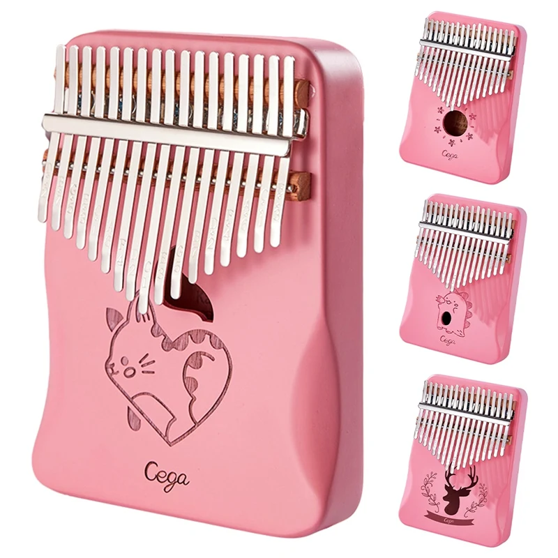 Cega Kalimba 17 Key Mahogany Thumb Piano Mbira Musical Instrument Africa Finger Piano Pink 
Cega Kalimba 17 Key Mahogany Thumb Piano Mbira Musical Instrument Africa Finger Piano Pink