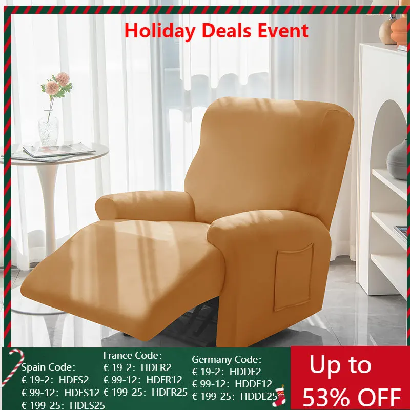 4Pcs Split Recliner Sofa Cover Elastic Spandex Lazy Boy Armchair Covers Solid Color Recliner Chair Slipcovers for Living Room
4Pcs Split Recliner Sofa Cover Elastic Spandex Lazy Boy Armchair Covers Solid Color Recliner Chair Slipcovers for Living Room