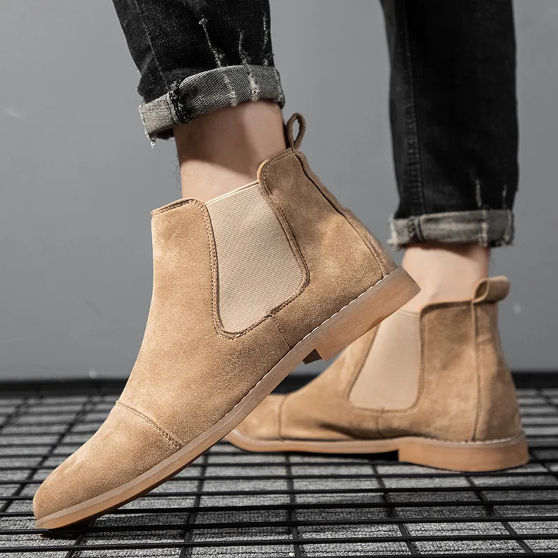 2023 Chelsea Boots Men's Fashion Comfortable Formal Boots Large Casual Men's Suede Chelsea Leather Shoes Platform Boots
2023 Chelsea Boots Men's Fashion Comfortable Formal Boots Large Casual Men's Suede Chelsea Leather Shoes Platform Boots