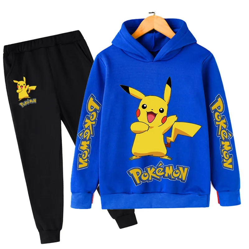 Boys Sports Pikachu Clothes Kids Hoodies Suit Autumn Children's Fashion Casual Long Sleeves Baby Sweatshirt+Pants 2pcs Sets 
Boys Sports Pikachu Clothes Kids Hoodies Suit Autumn Children's Fashion Casual Long Sleeves Baby Sweatshirt+Pants 2pcs Sets
