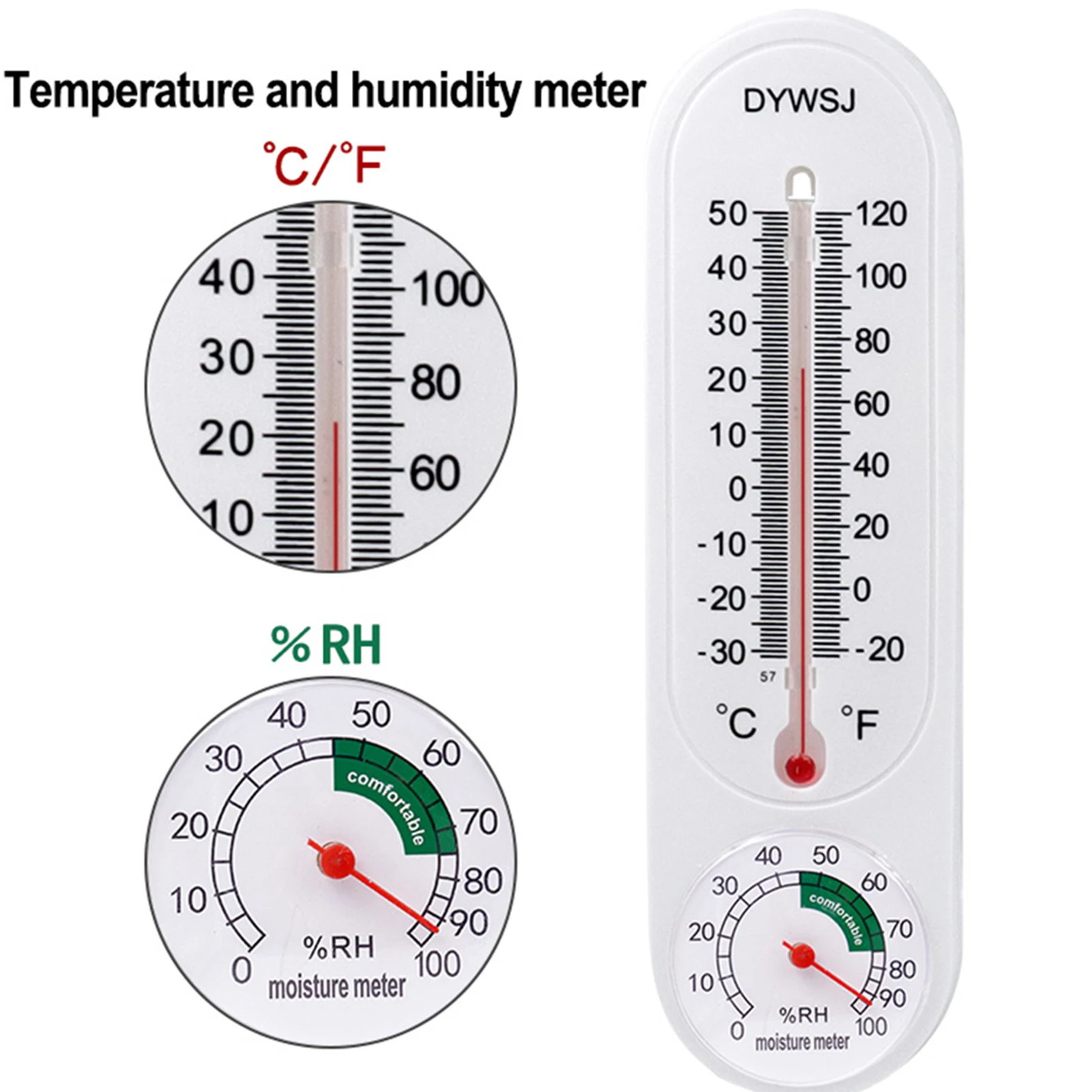 Outdoor/Indoor Thermometer Hygrometer Meter Temperature Humidity Gauge Meter For Greenhouse Shed Wall Mount 2 Pack
Outdoor/Indoor Thermometer Hygrometer Meter Temperature Humidity Gauge Meter For Greenhouse Shed Wall Mount 2 Pack