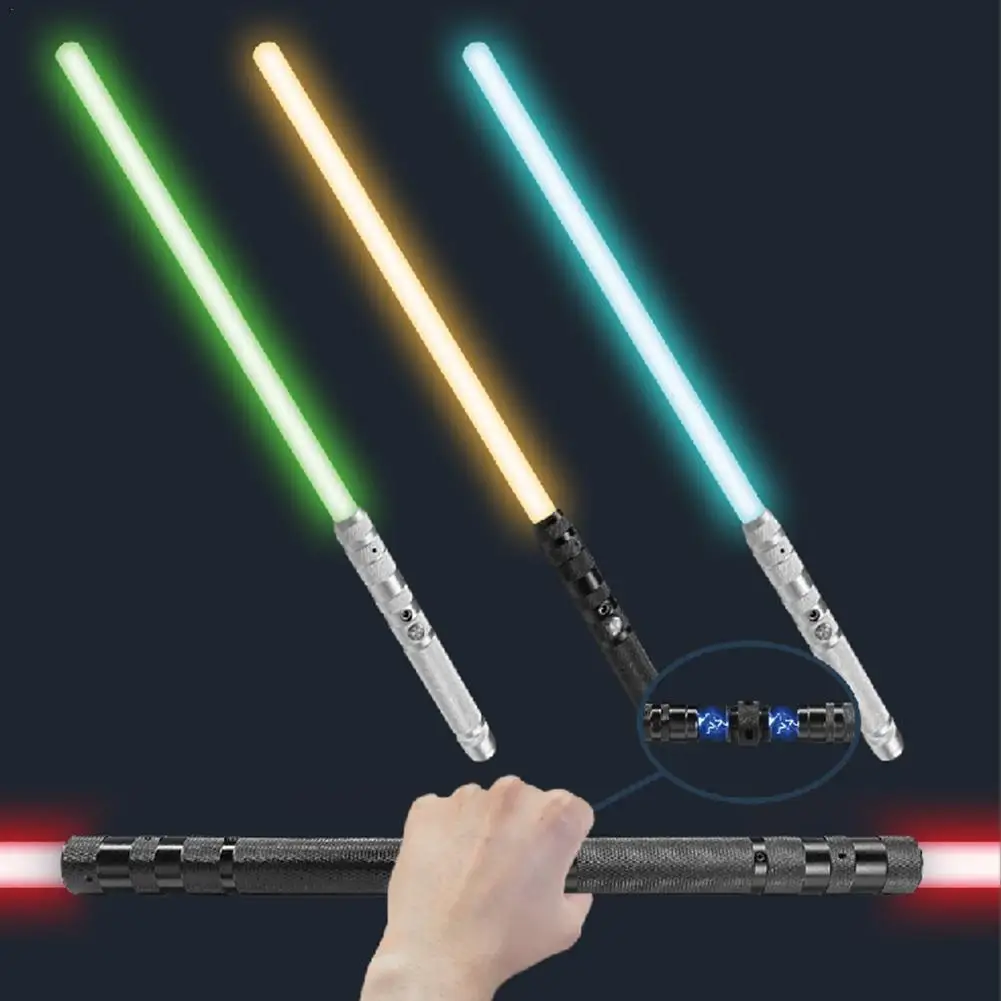 Metal Lightsaber LED Flash Stick Hitting Sound Effect Alloy Grip Colorful Light Toy Model Metal Light-emitting Toy
Metal Lightsaber LED Flash Stick Hitting Sound Effect Alloy Grip Colorful Light Toy Model Metal Light-emitting Toy