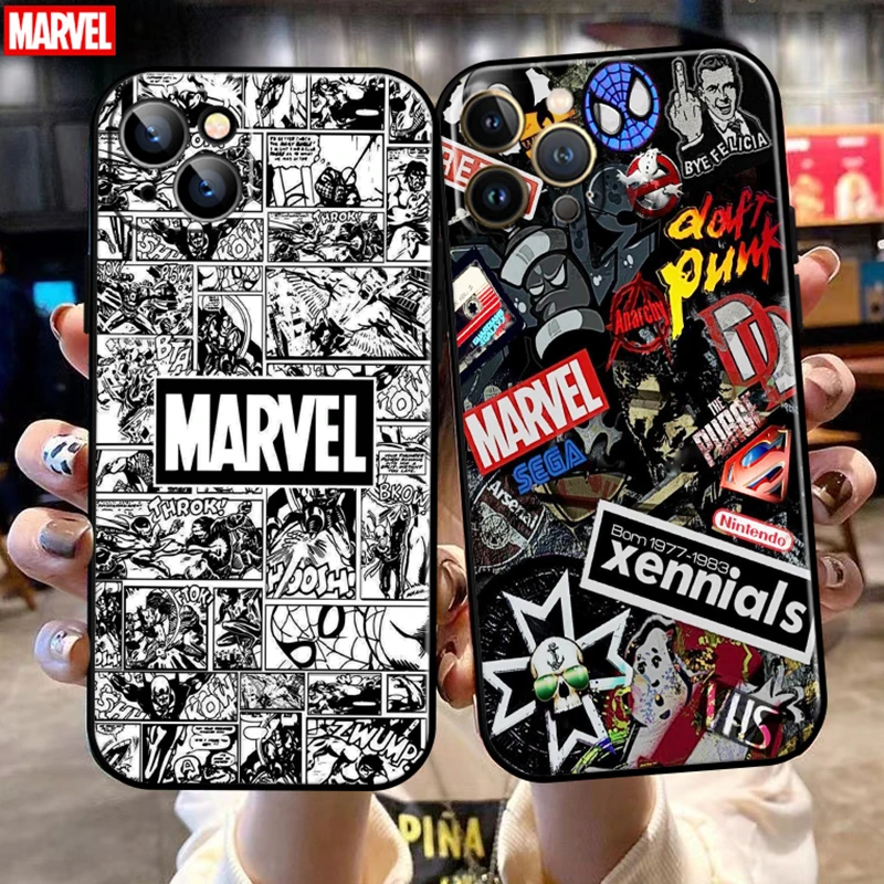 Marvel Avengers Logo For Apple iPhone 13 12 11 Pro Max 12 13 Mini X XR XS Max 6s 7 8 Plus Phone case Liquid Silicone funda coque
Marvel Avengers Logo For Apple iPhone 13 12 11 Pro Max 12 13 Mini X XR XS Max 6s 7 8 Plus Phone case Liquid Silicone funda coque
