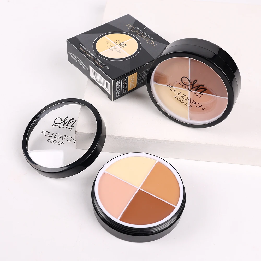 

4 Colors Face Concealer Palette Covers Dark Circles Corrector Contour Concealers Foundation Cream Long Lasting Makeup Cosmetic