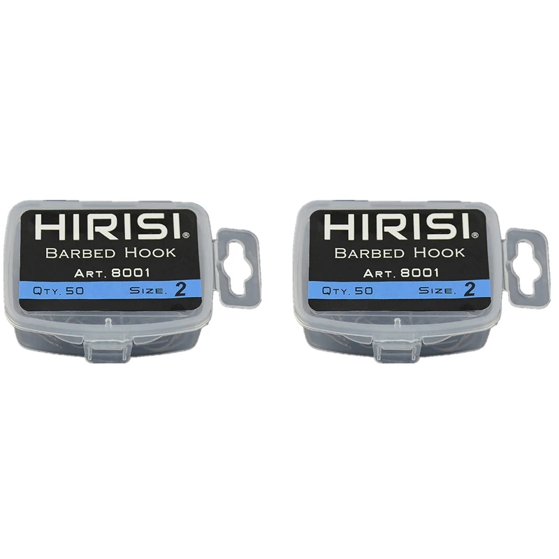 HIRISI 100Pcs Barbed Coated Carp Fishing Hooks With Eye Design Made By Carbon Steel 8001, 8 & 2
HIRISI 100Pcs Barbed Coated Carp Fishing Hooks With Eye Design Made By Carbon Steel 8001, 8 & 2