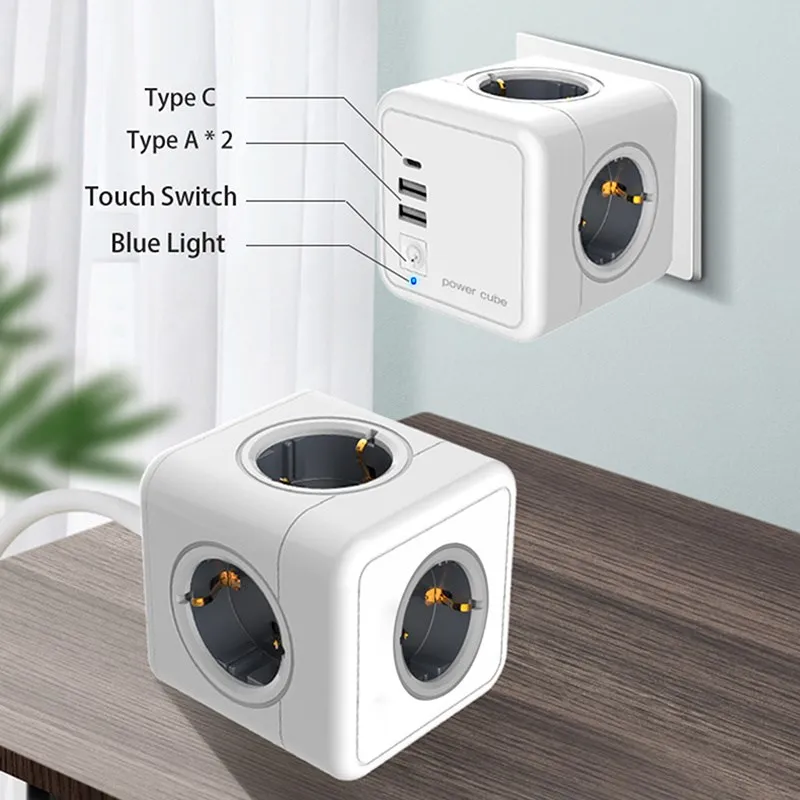 Power Cube/socket Smart Wall Outlets USB Socket 5V 2.1A 250V Adapter Power Strip Extension Adapter Multi Switched Converter Best
Power Cube/socket Smart Wall Outlets USB Socket 5V 2.1A 250V Adapter Power Strip Extension Adapter Multi Switched Converter Best