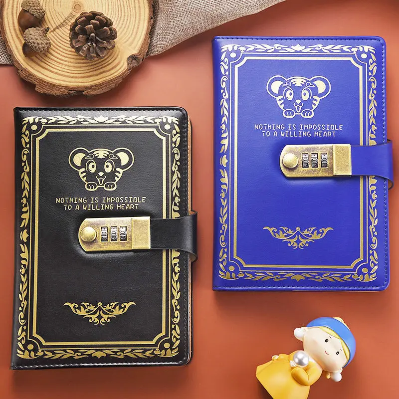 Password Book Student Notebook Korean Creative Small Fresh Retro Literary Notepad with Lock Men and Women Diary
Password Book Student Notebook Korean Creative Small Fresh Retro Literary Notepad with Lock Men and Women Diary