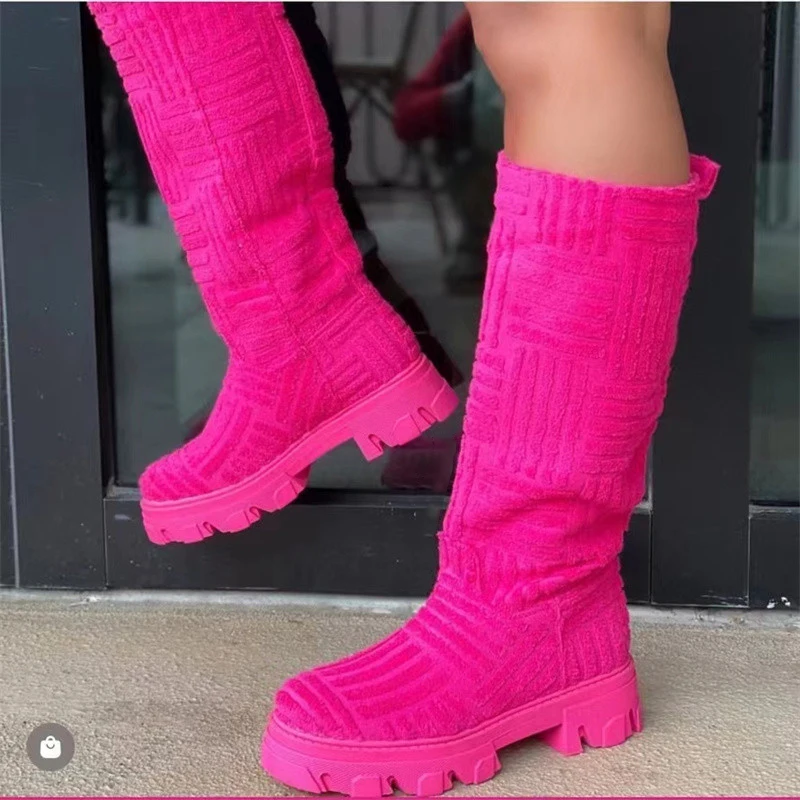 Autumn/Winter Luxury New Women Thick-soled Thick-heeled Warm Boots Women's Towel Cotton Boots Motorcycle Boots Chelsea Boots
Autumn/Winter Luxury New Women Thick-soled Thick-heeled Warm Boots Women's Towel Cotton Boots Motorcycle Boots Chelsea Boots