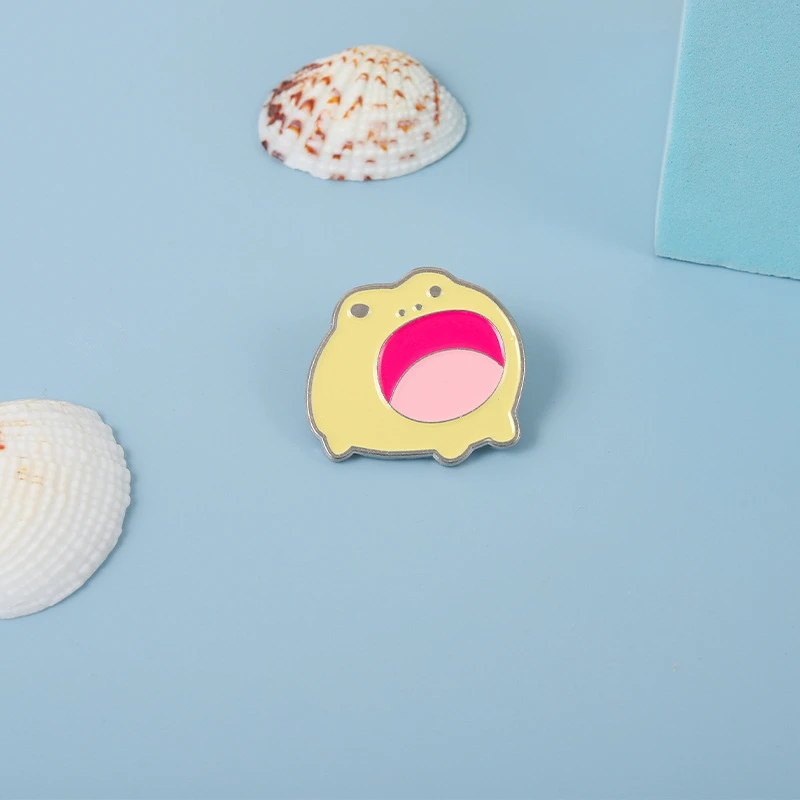 Cute Frog Shape Funny Brooch Creative Funny Big Mouth Frog Cartoon Small Animal Badge Corsage Clothing Enamel Lapel Pin Jewelry
Cute Frog Shape Funny Brooch Creative Funny Big Mouth Frog Cartoon Small Animal Badge Corsage Clothing Enamel Lapel Pin Jewelry