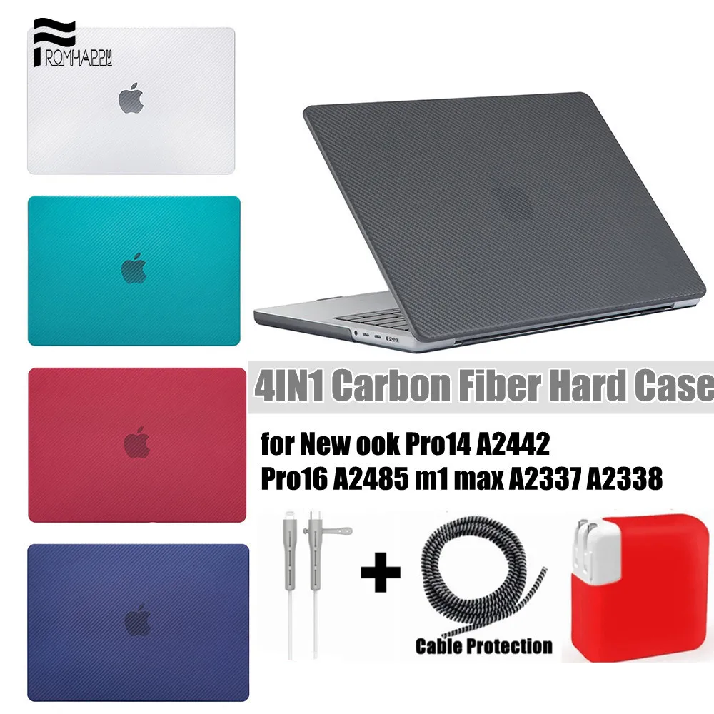 Laptop Carbon Fiber Case for MacBook Air 11 13 Mac book Pro 13 15 Case 2020 Air M1 Cover Funda Pro 16 2021 Pro 14 + Power Cover
Laptop Carbon Fiber Case for MacBook Air 11 13 Mac book Pro 13 15 Case 2020 Air M1 Cover Funda Pro 16 2021 Pro 14 + Power Cover
