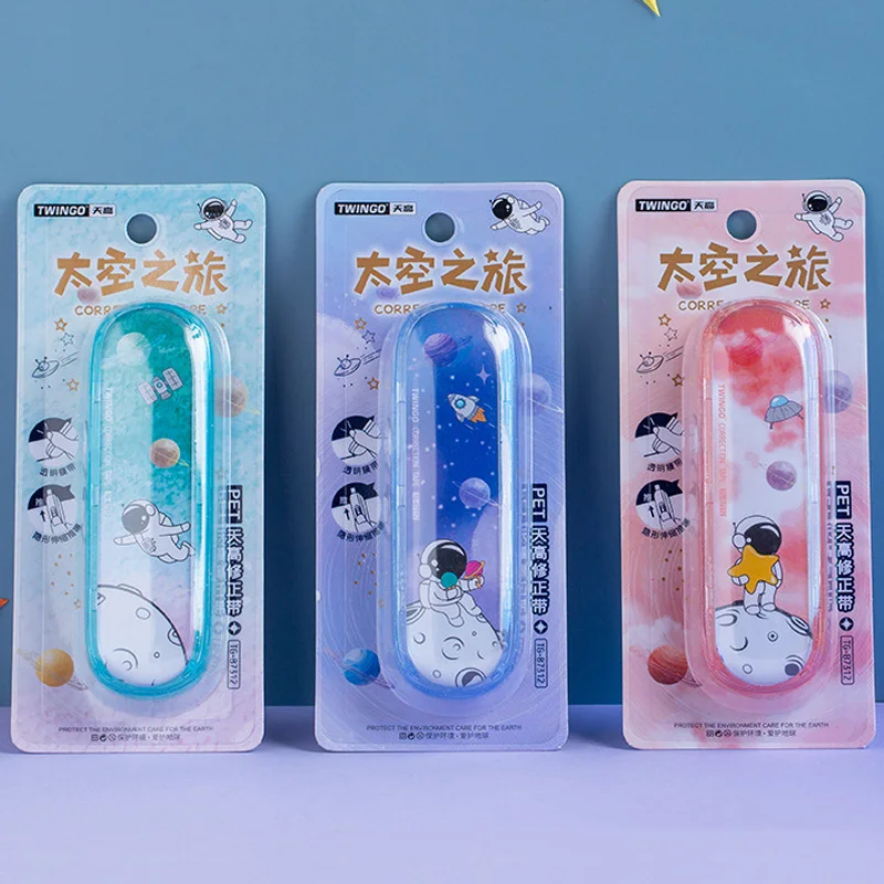 4.2MM*8M Creative Cartoon Astronaut Correction Tape Transparent PET Students Office Exam Typo Kawaii Stationery School Supplies
4.2MM*8M Creative Cartoon Astronaut Correction Tape Transparent PET Students Office Exam Typo Kawaii Stationery School Supplies