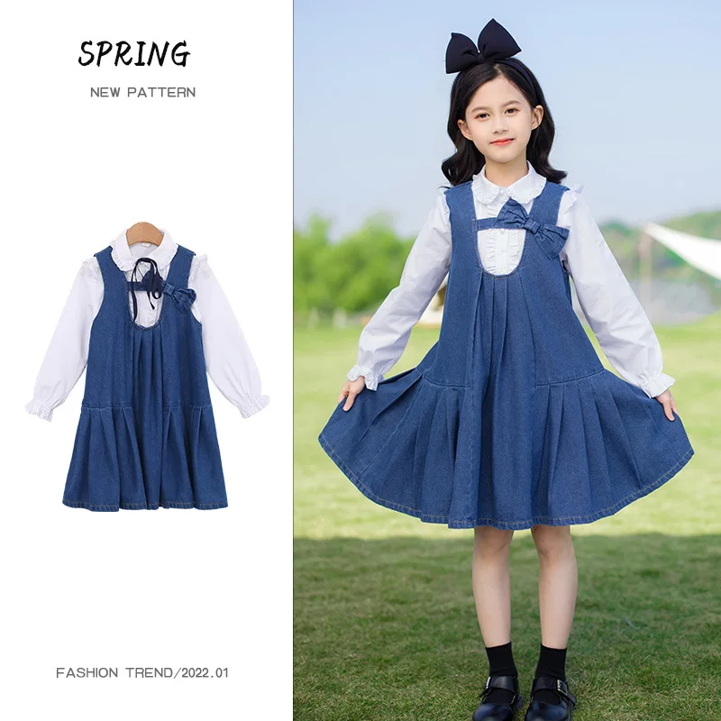2022 Kids Clothes Suits Spring Girl Clothing Sets Autumn Vest Dress and Tops 2 Pcs Set Teen Girls Princess Dresses 3-14 Years
2022 Kids Clothes Suits Spring Girl Clothing Sets Autumn Vest Dress and Tops 2 Pcs Set Teen Girls Princess Dresses 3-14 Years