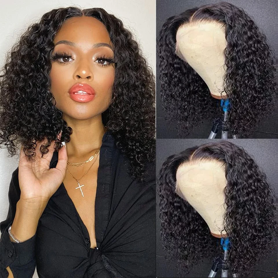 T Part Lace Wig Deep Wave Human Hair Short Bob Lace Wigs for Women Brazilian Remy Natural Black 5x1 Closure Human Hair Wigs
T Part Lace Wig Deep Wave Human Hair Short Bob Lace Wigs for Women Brazilian Remy Natural Black 5x1 Closure Human Hair Wigs