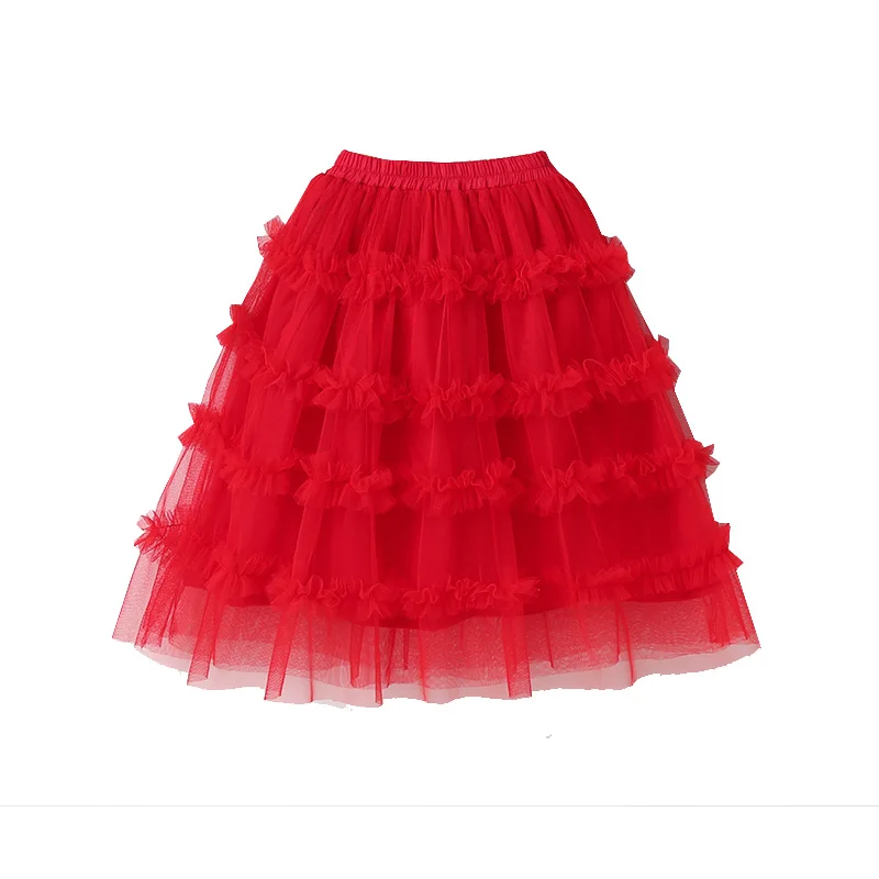 Girls' Cake Mesh Skirt Performance Show Multicolored Short Skirt Girls Ball Gown Skirt Western-style 2201
Girls' Cake Mesh Skirt Performance Show Multicolored Short Skirt Girls Ball Gown Skirt Western-style 2201