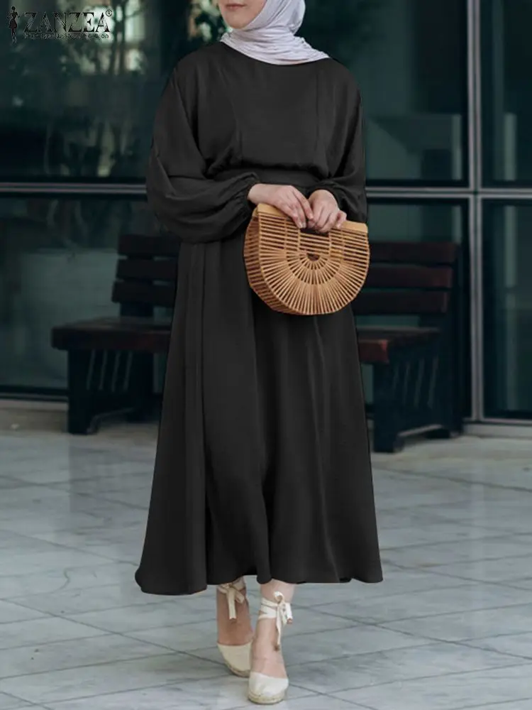 ZANZEA Solid Long Sleeve O-Neck Robe Muslim Dress Elegant Casual Vintage Islamic Clothing Party Loose Abaya Kaftan Sundress 2023
ZANZEA Solid Long Sleeve O-Neck Robe Muslim Dress Elegant Casual Vintage Islamic Clothing Party Loose Abaya Kaftan Sundress 2023
