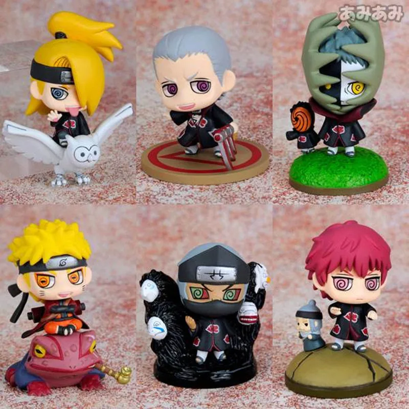 6Pc Naruto Q Version Anime Figurine Akatsuki Deidara Hidan Action Figure Pvc Model Decor Toys for Children Gifts
6Pc Naruto Q Version Anime Figurine Akatsuki Deidara Hidan Action Figure Pvc Model Decor Toys for Children Gifts