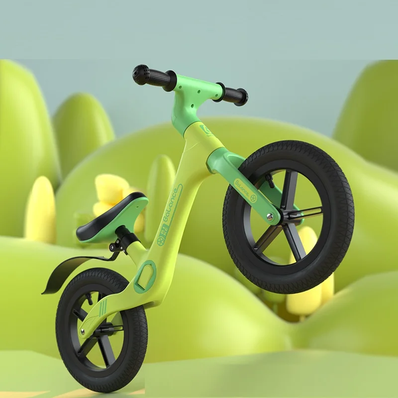 Детский балансировочный скутер LazyChild, нейлоновая педаль с ремнем, 12-дюймовый балансировочный автомобиль, безопасный и удобный детский скутер