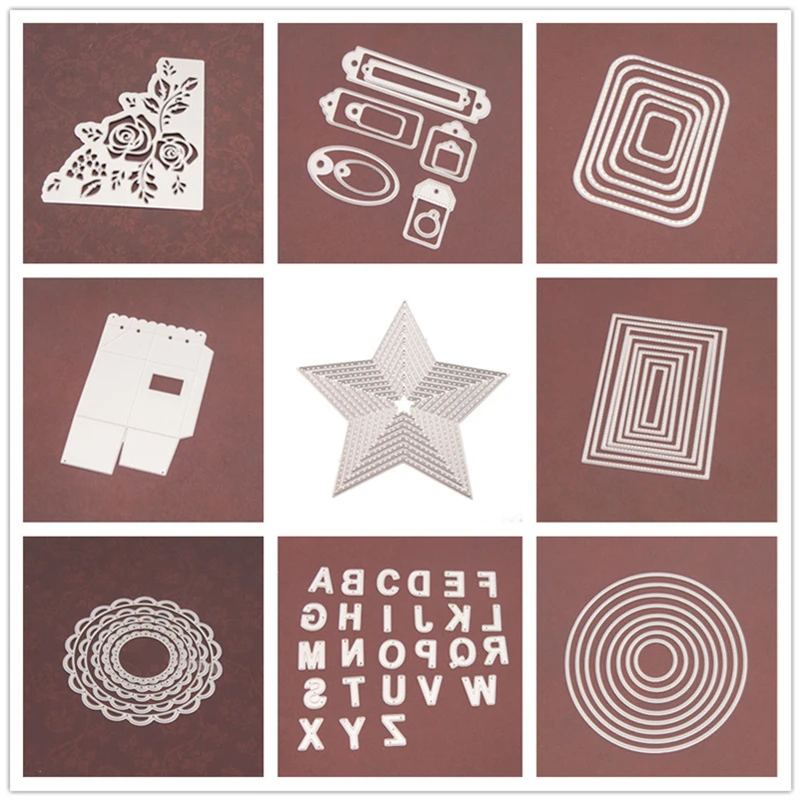 Cutting Dies Metal, Metallic Cutting Dies Star Letter Circle Metal Embossing Stencils for DIY Scrapbooking Photo Album Decor
Cutting Dies Metal, Metallic Cutting Dies Star Letter Circle Metal Embossing Stencils for DIY Scrapbooking Photo Album Decor