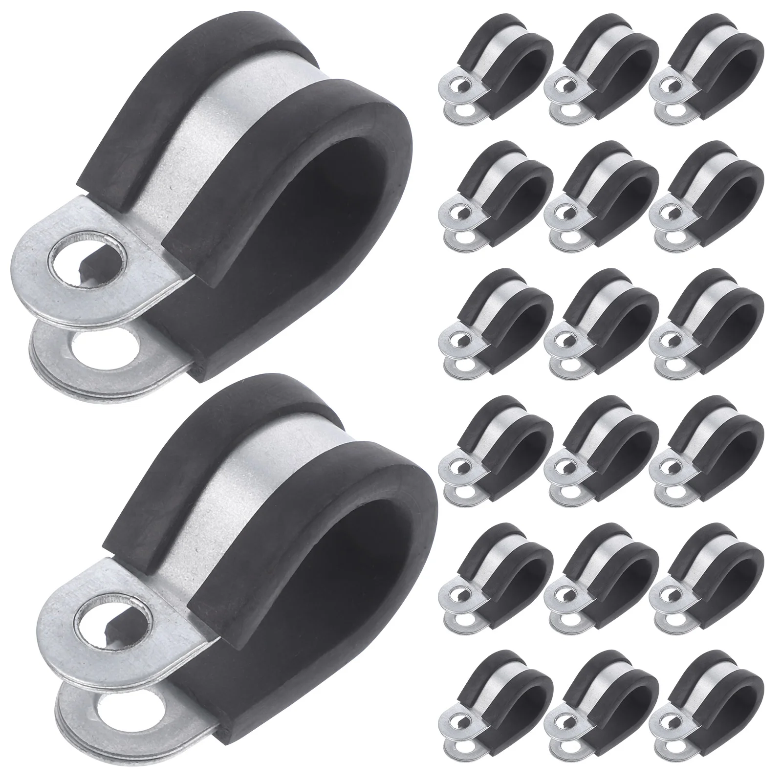 20 Pcs Tube Clamps Hose Kit Pro Metal Stainless Steel Screw Bracket 
20 Pcs Tube Clamps Hose Kit Pro Metal Stainless Steel Screw Bracket