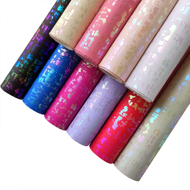 High Quality Light Spot Iridescent Holographic PU Artificial Leather Sheet Roll for Crafts Mouse Pad Hand Bag Luggage
High Quality Light Spot Iridescent Holographic PU Artificial Leather Sheet Roll for Crafts Mouse Pad Hand Bag Luggage