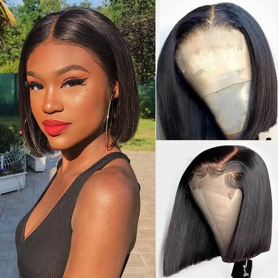 T Part Straight Bob Wigs Human Hair Lace Closure Short Bob Wigs for Women Brazilian Human Hair Wigs Pre Plucked with Baby Hair
T Part Straight Bob Wigs Human Hair Lace Closure Short Bob Wigs for Women Brazilian Human Hair Wigs Pre Plucked with Baby Hair