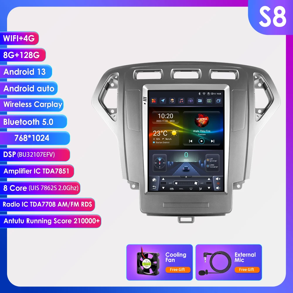 Автомобильный радиоприемник 2DIN Android13 для Ford Mondeo mk4 Galaxy A/C 9,7-2007, Автомобильный плеер с GPS дисплеем, монитором Carplay 4G 2010, 7862
Автомобильный радиоприемник 2DIN Android13 для Ford Mondeo mk4 Galaxy A/C 9,7-2007, Автомобильный плеер с GPS дисплеем, монитором Carplay 4G 2010, 7862