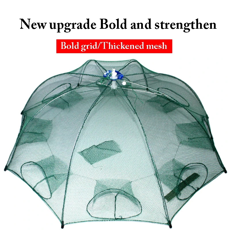 Foldable Fishing Network 4/6/8/10/16/20 Holes Strengthened Automatic Fishing Net Shrimp Cage Nylon Crab Fish Trap Casting Net 
Foldable Fishing Network 4/6/8/10/16/20 Holes Strengthened Automatic Fishing Net Shrimp Cage Nylon Crab Fish Trap Casting Net