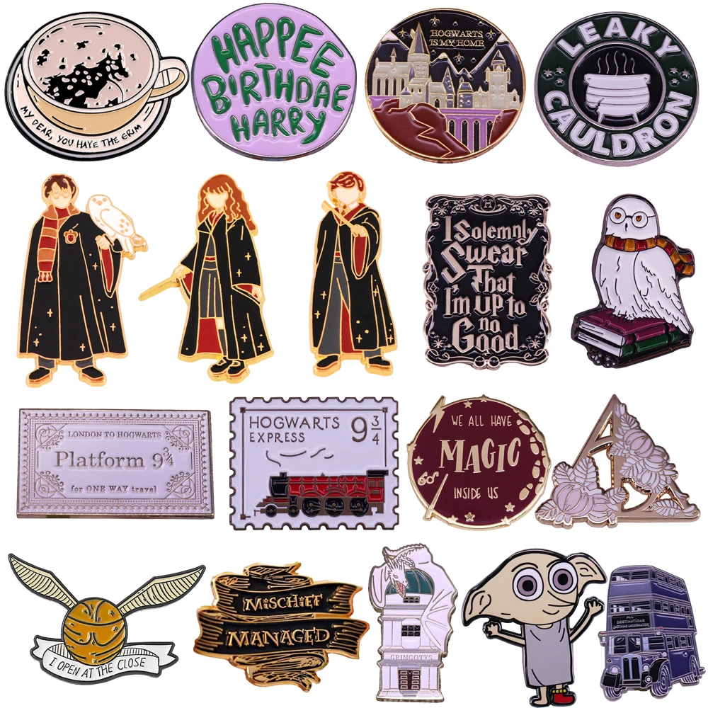 Magic Movie Lapel Pins Brooches For Women Enamel Pin Brooches on Clothes Badges Backpack Fashion Accessories Jewelry Gift
Magic Movie Lapel Pins Brooches For Women Enamel Pin Brooches on Clothes Badges Backpack Fashion Accessories Jewelry Gift