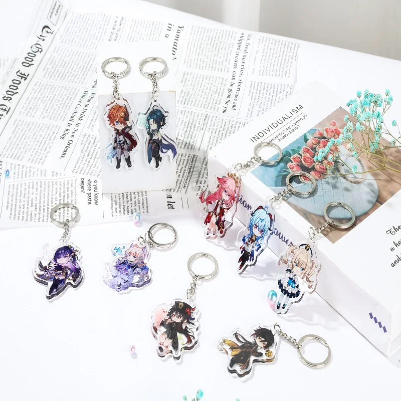 Anime Genshin Impact Xiao Cosplay Key Chain Acrylic Cute Figure Raiden Shogun Yae Miko Keychains Kawaii Bags Keyrings Fans Gift
Anime Genshin Impact Xiao Cosplay Key Chain Acrylic Cute Figure Raiden Shogun Yae Miko Keychains Kawaii Bags Keyrings Fans Gift