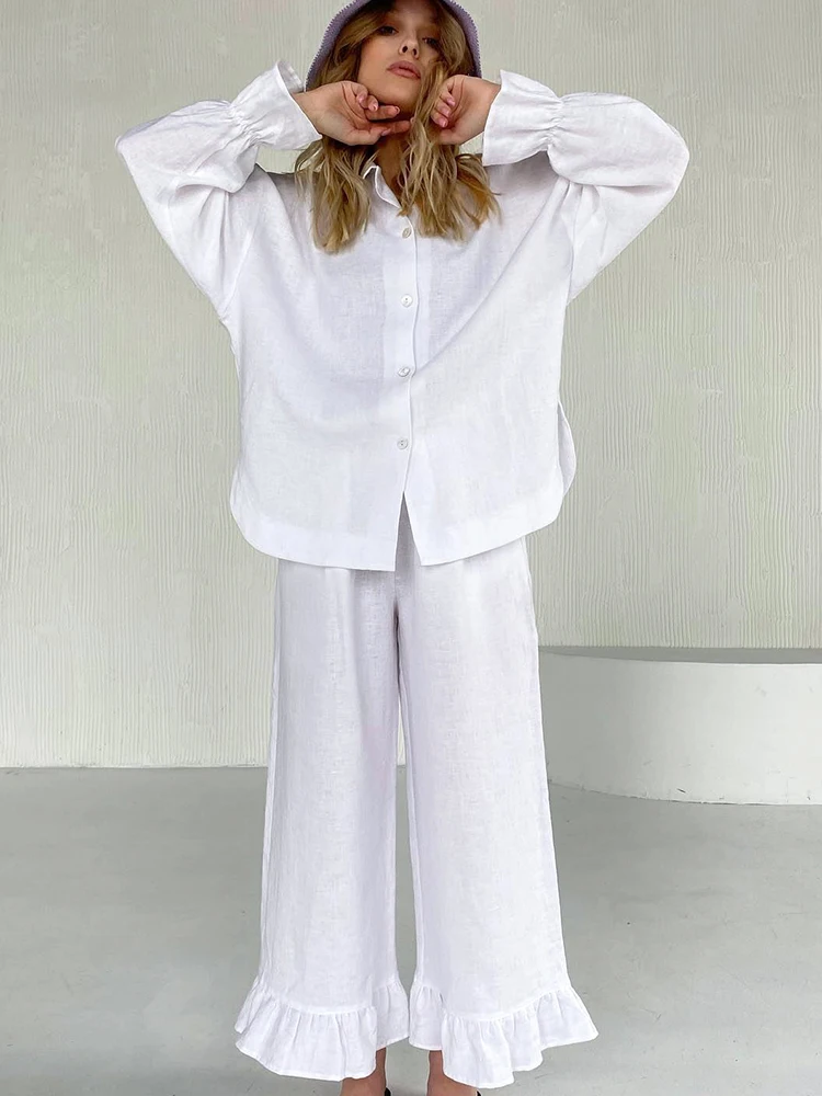 Женский пижамный комплект Linad с баской, свободная пижама с длинным рукавом, комплекты из 2 предметов, женские повседневные брючные костюмы, ...
Женский пижамный комплект Linad с баской, свободная пижама с длинным рукавом, комплекты из 2 предметов, женские повседневные брючные костюмы, ...