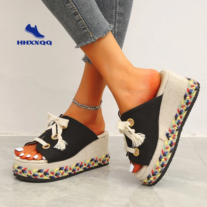 Women Sandals Platform Slippers Shoes Women 2022 Summer Lace Up Slipper Indoor Outdoor Flip-flops Beach Shoes Female Slippers
Women Sandals Platform Slippers Shoes Women 2022 Summer Lace Up Slipper Indoor Outdoor Flip-flops Beach Shoes Female Slippers