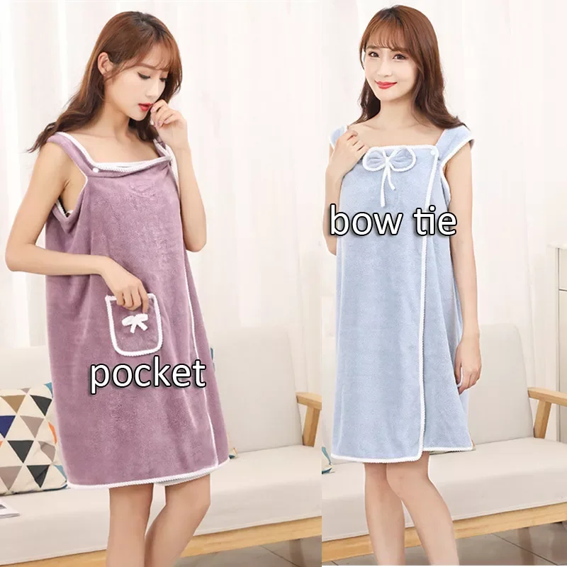 Wearable Bath Towel Soft Microfiber Absorbent Coral Fleece Sling Bath Skirt Bathrobe Wrap Chest Towel for Women Bathroom Set
Wearable Bath Towel Soft Microfiber Absorbent Coral Fleece Sling Bath Skirt Bathrobe Wrap Chest Towel for Women Bathroom Set
