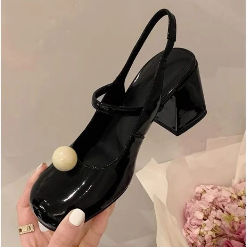 Women's Chunky Heels Shoes 2023 Spring New Pearl Square Toe Women Mary Jane Shoes Fashion Party Dress Heeled Shoes Black Pumps
Women's Chunky Heels Shoes 2023 Spring New Pearl Square Toe Women Mary Jane Shoes Fashion Party Dress Heeled Shoes Black Pumps