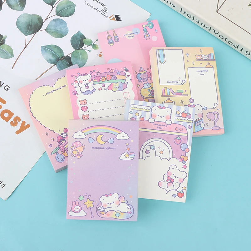 100 Sheets Kawaii Cartoon Bear Rainbow Memo Pad for Message Notes Scrapbook Cute Bear Note Paper Reminders Scrapbook Journal
100 Sheets Kawaii Cartoon Bear Rainbow Memo Pad for Message Notes Scrapbook Cute Bear Note Paper Reminders Scrapbook Journal
