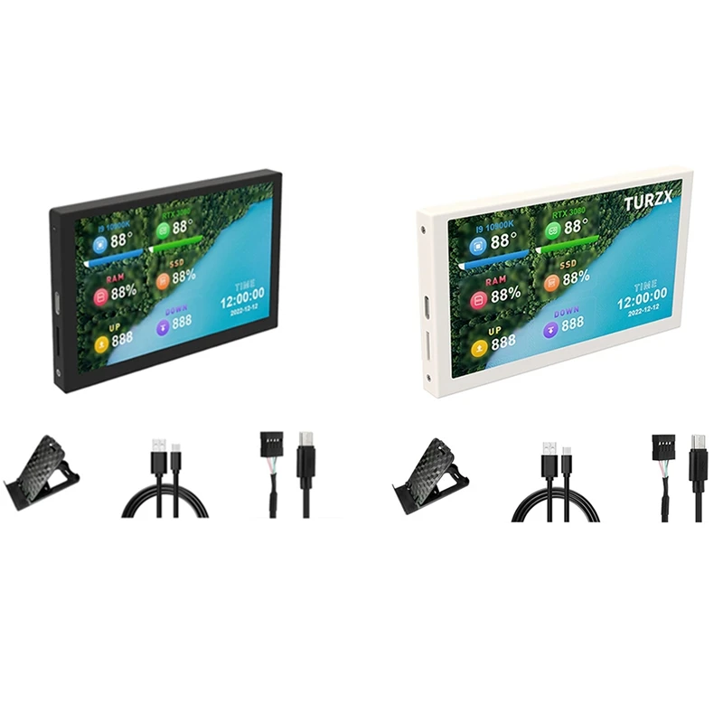 5 Inch Computer Secondary Screen USB Chassis Secondary Screen IPS HD Laptop Display For Freely AIDA64
5 Inch Computer Secondary Screen USB Chassis Secondary Screen IPS HD Laptop Display For Freely AIDA64